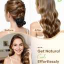 BONNET QUEEN Satin Heatless Hair Curler, Overnight Curls for Long Hair, Ultra Soft Daily Use of Hair Accessories & 2 Scrunchies, Damage-Free Styling, Soft Hair Curlers for Overnight, Light Black