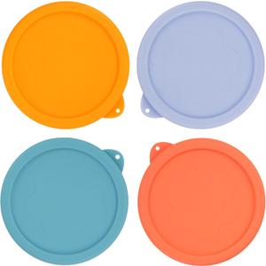 2 Cup Silicone Replacement Lids Storage Cover for Anchor Hocking Glass Bowls (Container not Included) 4 Pack Microwave, Dishwasher and Freezer Safe