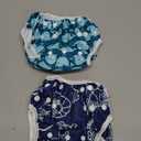 ALVABABY Swim Diapers 2pcs Baby & Toddler Snap One Size Reusable Adjustable Baby Boys' Swim Diapers for Swimming Lessons SW18-21 (Small, 01marine Animal Small)