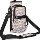 icolor Water Bottle Carrier Bag with Strap 25/32/40 oz Crossbody Bottle Holder with Phone Pocket Sling Sleeve Insulated Neoprene Water Bottle Pouch for Walking Travelling