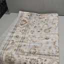 Washable Boho Bedroom Area Rugs 3x5 Entry Throw Traditional Vintage Accent Non Slip Low Pile Soft Rug for Entryway Living Room Bedside Kitchen Office Dorm Foyer Entrance, Light Blue