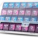 XL Monthly Pill Organizer 1 Time a Day, 4 Week Pill Case Compartments, Yaklim Weekly Vitamin Organizer Extra Large, Medicine Container for Daily Pill Keeper