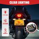 Motorcycle License Plate Bracket for Street Triple 765 R 765 RS 2020 2021 2022 2023 2024 2025 2026, Fender Eliminator With LED Light, Motorcycle Tail Tidy License Plate Holder Mount