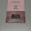 MANZI Footless Tights for Women Dance Tights 40 Denier Semi Opaque Pantyhose 2 Pairs (Small-Medium, Black)