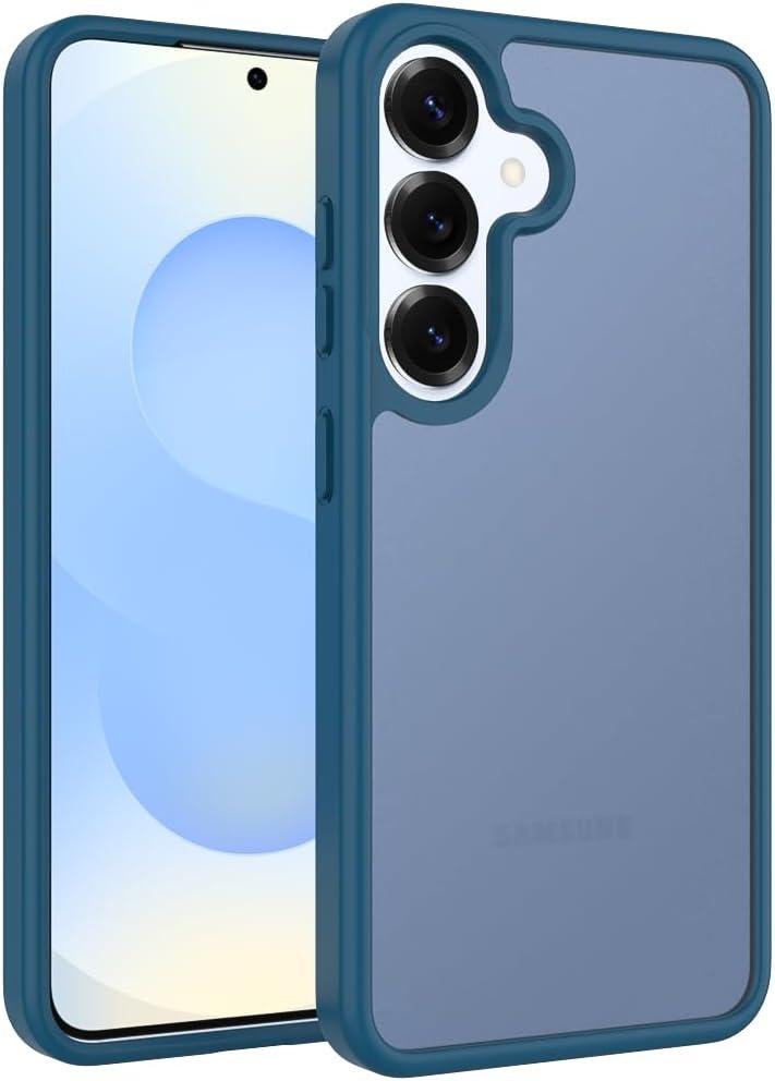Compatible with Samsung Galaxy S23 FE Case, Anti-Fingerprint Matte Coating, Protective Hard Back Slim Translucent Case for Samsung Galaxy S23 FE 6.4", Blue