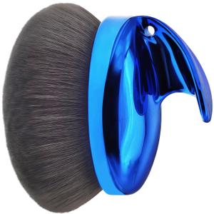 Extra Large Body Makeup Brush For Self Tanner, Leg Makeup, Bronzer Blend,112mm Oval-Headed Body Kabuki Brush With Ergonomic Grip Provides More Even Application, Face& Back Makeup Brush, Wet&Dry Use (blue)
