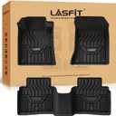 LASFIT Floor Mats for Nissan Altima 2026 2025 2024 2023 2022 2021 2020 2019, Custom Fit All Weather Durable TPE Floor Liners for 2019-2026 Altima S/SL/SR/SV/Platinum 1st & 2nd Row Car Mats,Black