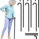 6 Pcs Dance Walking Canes, 35 Inches Theatrical Canes, Plastic Magic Wand, 100 Days, 1920s Costume Accessories, Magician Acts, Awards Night, Costumes and Stage Performances