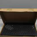 Industrial Pipe Clothing Rack with Floating Shelves, 2 Hanging Rods Wall Mounted Garment Rack, Heavy Duty Iron Clothes Bar, Space-Saving Clothing Hanging Rails for Closet (2 hanging rods 1 shelf)