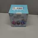 Joyfuture Automatic Bubble Machine, Black Bubbles Blower for Kids, Toddlers - 360 Rotation, 75 Adjustment, with LED Light - Gifts for Boys, Girls, Outdoor, Birthday, Party