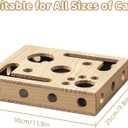 Cat Nail File Enrichment Box & Scratch Puzzle Maze Stress-Free Nail Filing Alternative to Clippers & Grinders, Indoor Cat Scratcher, Treat Maze, Sandpaper Claw File, Interactive Puzzle Box