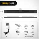 Nilight Running Boards for 2007-2018 Chevy Silverado/GMC Sierra 1500 Crew Cab 2007-2019 Chevy Silverado/GMC Sierra 2500HD 3500HD 6 Inch Slip-Proof Aluminum Side Step Nerf Bars