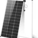 200 Watt Solar Panel, 18 Volt Solar Panels for RV, 25% High Efficiency N-Type 18BB PV Module Solar Charger Waterproof IP68 for 12V Battery Shed Van Camp Boat Home Farm Off-Grid(56.7"x26.4",Single)