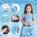 Hohosunlar Kids Makeup Set for Girls Toys, 34Pcs Washable Princess Make Up Kit w/ Dress Up Accessories, Christmas Birthday Princess Gifts Toys for Girls Kids Toddlers Age 3 4 5 6 7 8 9 10 11 12