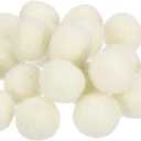 PATIKIL Wool Felt Balls Beads Wool Felting Pom 1.5cm 15mm White for Home Decor DIY Crafts Handcrafts Project Pack of 20