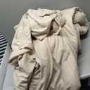 Oversized King Comforter Set 128"x120" – Ultra Soft 6-Piece Bedding Set, Wheat Color, Includes Comforter, Flat Sheet & 4 Pillowcases