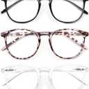 IBOANN Iconic Blue Light Glasses for Woman - Computer Glasses 99% Blue Light Blocking - Anti Eyestrain & UV Glare Protection
