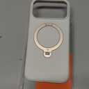 TORRAS Q3 Silicone for iPhone 17 Pro Max Case Stand, Fit for MagSafe, Liquid Silicone Soft Cozy Grip, 360 Spin Magnetic Stand, Camera Control, Protective for iPhone 17 Pro Max Phone Case, Ivory Gold