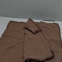 MIULEE Decorative Throw Pillow Covers Neutral Linen Fringe Throw Pillows Set of 2 Dark Coffee Boho Farmhouse Cushion Covers with Tassels for Couch Sofa Bed Living Room Spring Home Decor 18x18 Inch