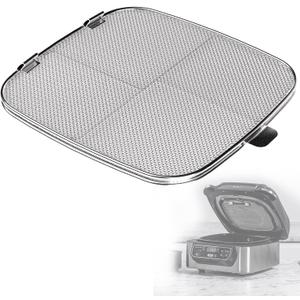 Square Stainless Steel Air Fryer Splatter Shield for Ninja Foodi AG300, AG300C,AG301C, AG302, AG400 Fryer Accessories.