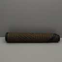 Smiry Half Circle Front Door Mat Outside Entrance, Heavy Duty Sturdy Natural Rubber Doormat, Trap Dirt and Moisture, Low Profile Mats for Indoor Outdoor Entry, Irregular Triangle (36x24, Brown)