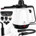 1200W Handheld Steam Cleaner for Home, Powerful Natural Multi‑Surface Steam Cleaner with 12 Accessories, 13.5oz Pressurized Steamer for Deep Cleaning Tile, Grout, Showers, Bathrooms, Kitchens & Car