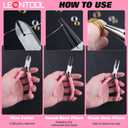 930 Pcs Jump Rings Lobster Clasps with Jewelry Pliers for Jewelry Making and Repair, Needle Nose, Round Nose Pliers and Wire Cutter, Tweezer, Thimble Ring for Wire Wrapping, Bracelets Crafts