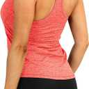 icyzone Women's Racerback Workout Athletic Running Tank Tops (Pack of 3) (XXXL)