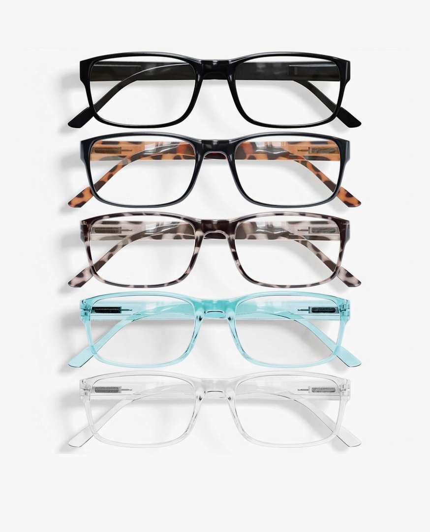 Gaoye Professional Reading Glasses for All Day - Computer Readers with Blue Light Protection - Value Pack, 0.5