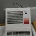 9815WH High-Capacity Wall-Mounted Electric Heater with Built-In Adjustable Thermostat and Silent Motor Delivers 1500W,120/240V Voltage Suitable for Kitchen,Bedroom,Living Room, Corridor, White