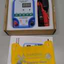 Electric Fence Charger - Multi-Powered, 12 kV 3 Joules High-Power Output Energizer with LED Display, Repels Large Wildlife - Ideal for Livestock, Pet, Poultry, Gardens, Orchards Protection