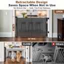 GRENFU Reinforced 50" Wide Retractable Baby Gates, Prevent Crawling Under