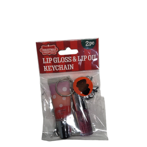 3 x Lip Gloss & Lip Oil Keychain 3PK