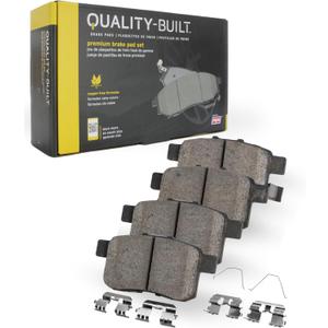 QUALITY-BUILT Rear Semi-Metallic Brake Pads, Premium 1001-1386AM, Compatible with 2008-2017 Audi (A5,Q5,RS5,S4,S5,SQ5)