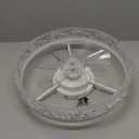 KDG 15.8" Low Profile LED Ceiling Fans with Light, Reversible Flush Mount with Remote and 6 Winds Speeds Fan Lighting, 3 Colors Dimmable for Bedroom, Living Room, Kids, Dinning Room, Kitchen (White)