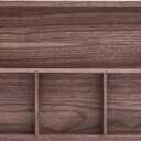pandapark Wood Organizer Tray,Black Walnut,Desk & Drawer Storage Box (Walnut Master)
