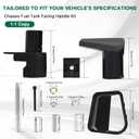 32 Pcs Chassis Fuel Tank Fairing Handle Kit Compatible with Volvo VNL 2018-2025 Replaces# 82757805, 82757807, 82757796, 82757798, 20727161, 20727160, 20745991, 20745994, 990929