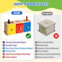 Wooden Montessori Toys for 1+ Year Old, Fine Motor Skills Sensory Preschool Learning Educational Toys, 3 in 1 Color Sorting Drawer Box Toddler Gifts for Boys & Girls 12-36 Months