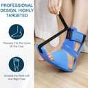 KTSAY Upgrade Plantar Fasciitis Night Splint & Relief Brace with Adjustable Straps - Support for Achilles Tendonitis, Heel Spur Pain, Day & Night Use (1, Blue)