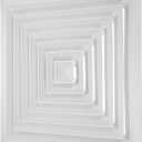 PATIKIL 17" x 17" Square Ceiling Diffuser, Aluminum Square Vent Cover HVAC Ceiling Diffuser for HVAC System Horizontal Flow Duct Industrial Home Office,White,20" x 20" Ducting Opening Size