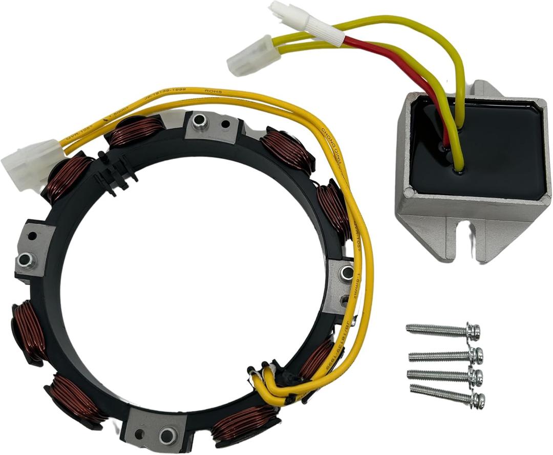 592830 10-16 Amp Alternator Compatible for Briggs Stratton 96458 691064 393295 845907 394890 797375 393374 691185 S2546 S1742 SST18 X330 Z225 Z425 Z445 GT235 LT166 with 845907 Voltage Regulator