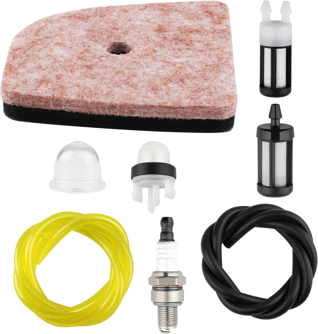 FS 94R Air Filter Fuel Line Kit for Stihl FS94R FS94RC FS94 FS94 R FS94C HL91K HL91KC HL94 HL94C HL94K HL94KC HL92C HL92KC Weed Eater Trimmer Parts FS94R Fuel Filter Primer Bulb Tune Up Kit