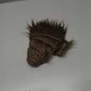 Brown 2x60Inch Faux Fur Shaggy Plush Faux Fur, Fabric Precut Strips Fluffy Fuzzy Faux Fur, Craft Beard Hair, Beard Miniature Dolls Rugs Mats Gift, Winter Halloween Christmas Costume Party Decor