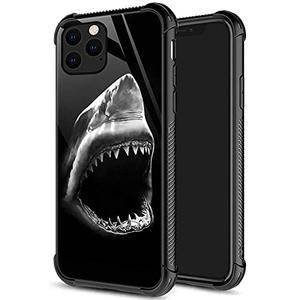 DJSOK Case for iPhone 11,Luxury Pattern Design Shockproof Rugged Cover,Cases for Man Woman-Shark