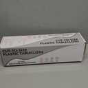 tujol Beige Disposable Plastic Table Cloth Roll 54" X 100', Plastic Table Cover with Cutter Box, Cut to Size Disposable Tablecloth for Parties