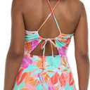 EIDON Womens Sania High Neck Cover Up Dress (Small, Flora)