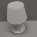 KDG Modern Cordless Small Table Lamps, Outdoor Portable Shower Waterproof LED Dimmable Desk Lamp, 4000mAh Rechargeable Battery Operated Lighting for Restaurant, Bedroom, Bathroom, Night Light (White)