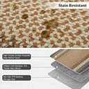 RUGSREAL 9x12 Braided Rug Washable Living Room Area Rug Modern Braid Printed Large Bedroom Carpet Dining Room Rug with Rubber Backing Farmhouse Accent Carpet for Home Decor Office, Sand/Bronze