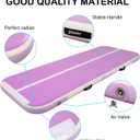 Tumble Track, Inflatable Tumbling Mat,Tumble Track Mats (Purple, 4x1x0.1m) | Gymnastics, and Tumble Track Thickness for Home, Training, Cheerleading, Yoga, Water with Pump
