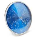Wall Hanging 3 in 1 Barometer Weather Station,Thermometer, Barometer, Hygrometer,Accurate Weather Station for Home and Office,Indoor and Outdoor Use,Mechanical Movement,Blue
